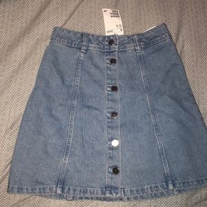 Jean Button-Up Skirt